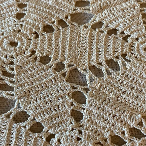 Vintage Cream Set Of 3 Crochet Scarves/Doilies! - Picture 2 of 2
